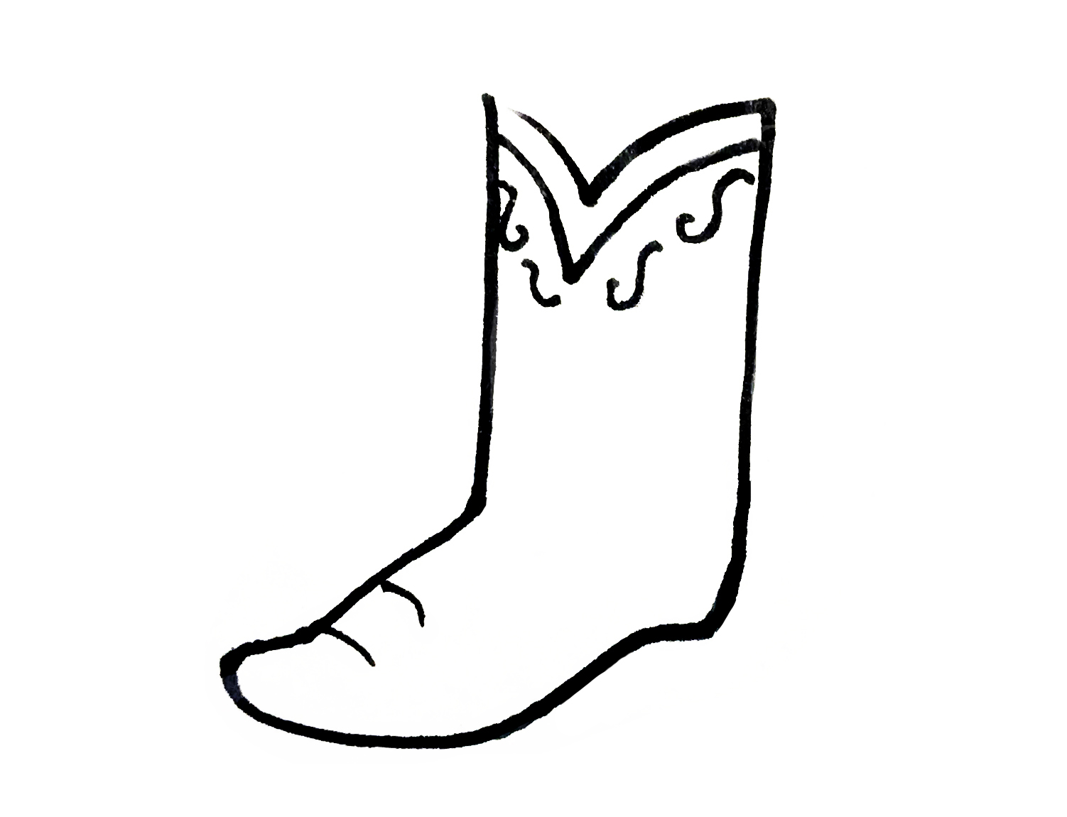 儿童鞋简笔画图片大全,各种各样的鞋简笔画