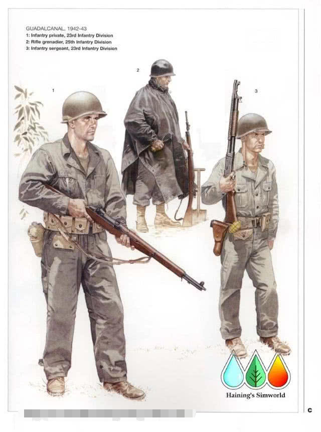 二战美军单兵装备迷彩服,二战美军装甲兵军服