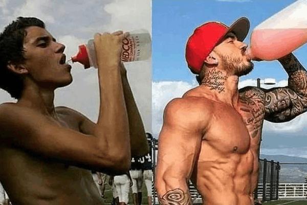 健身使用类固醇和自然对比照,类固醇健身者和自然健身的对比图