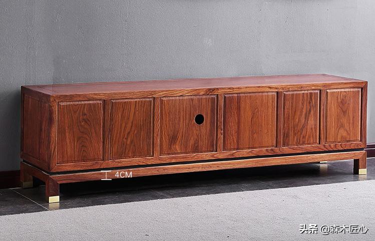 新中式红木电视柜配什么电视墙,高档红木中式客厅电视柜图片