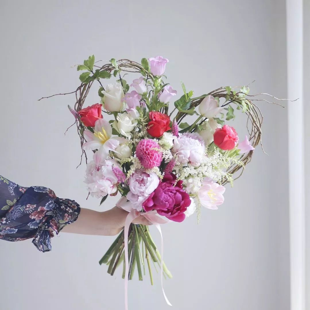 表白神器｜心形花束图片集锦（含教程）