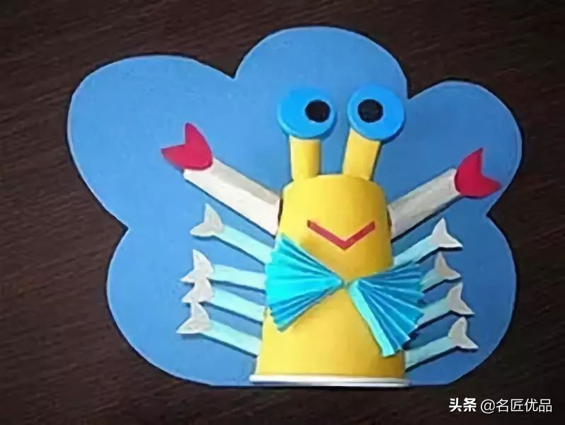 跟宝贝一起完成小螃蟹手工制作,手工制作幼儿园简单手工螃蟹