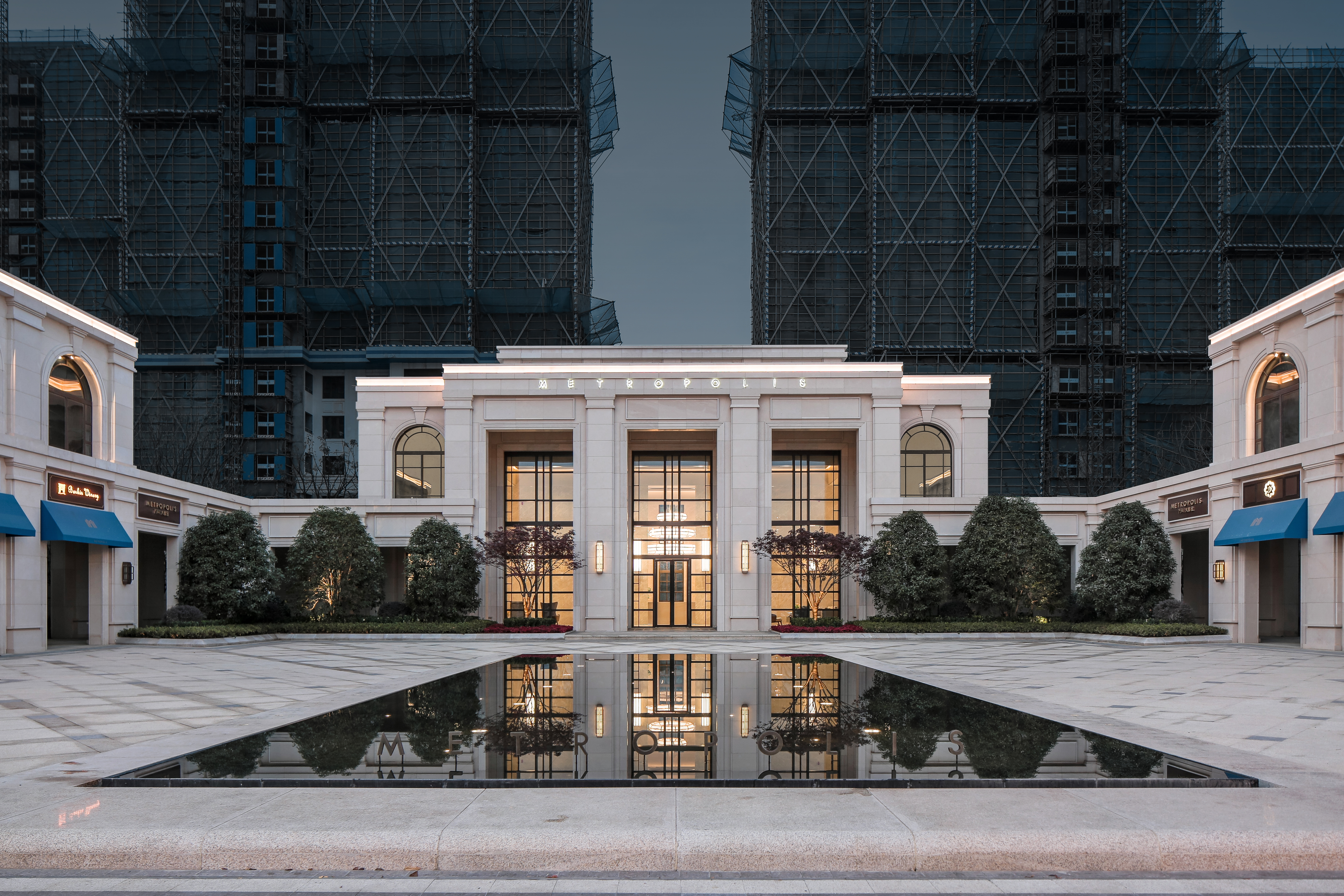 万科大都会大堂实景,南京万科大都会