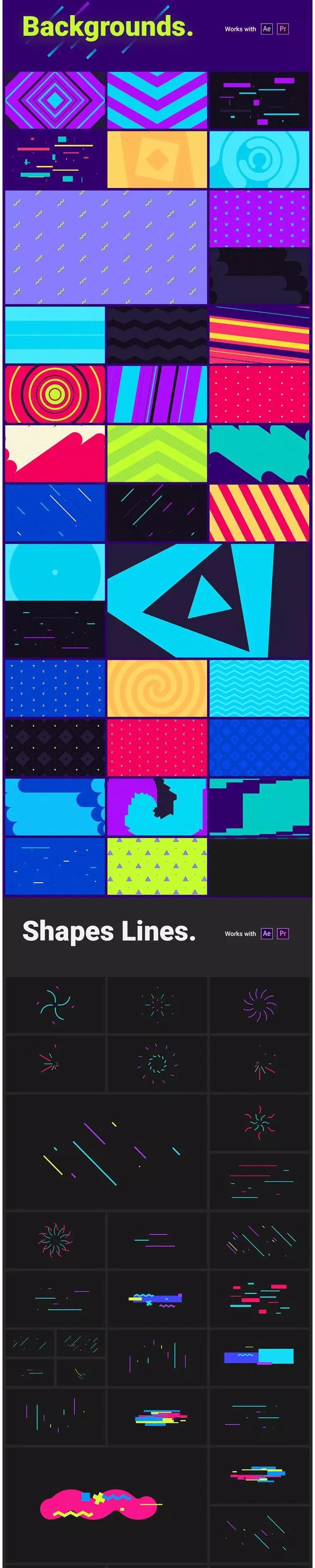 「最新AE/PR预设」750组视频时尚包装AE脚本+PR预设：文字......