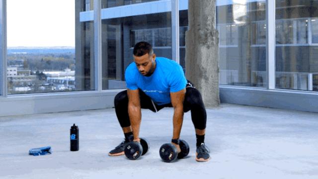 最好的哑铃全身增肌动作,三分化训练计划哑铃家庭版全套