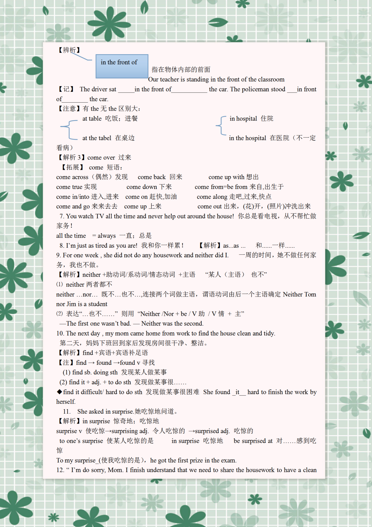 八年级下册英语知识总结导图,八年级英语期末考试成绩分析总结