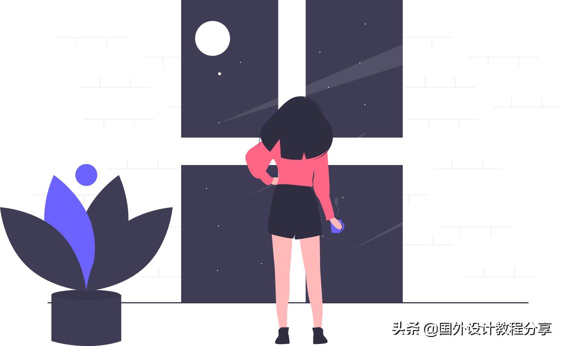 扁平矢量插画教程,矢量扁平插画怎么画