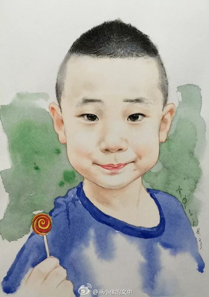 比起打印画，美院毕业的他，笔下这种彩铅水彩画才好看哭了~