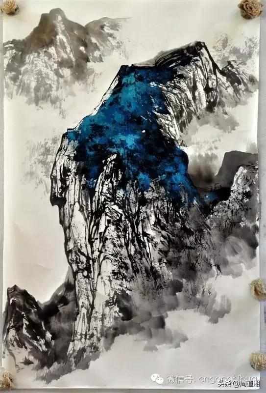 曾刚画山水画上色讲解,如何画山水画教学视频