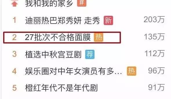 国内公认垃圾面膜曝光事件,央视曝光烂脸面膜名单