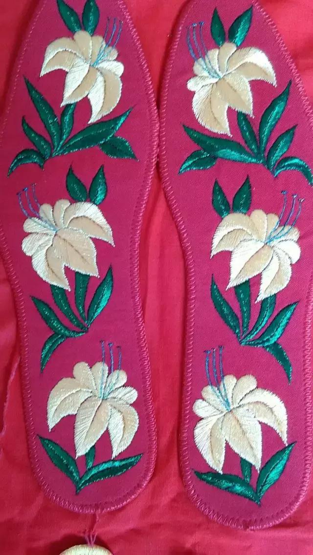 纯手工刺绣鞋垫都是什么图案,45款传统刺绣鞋垫