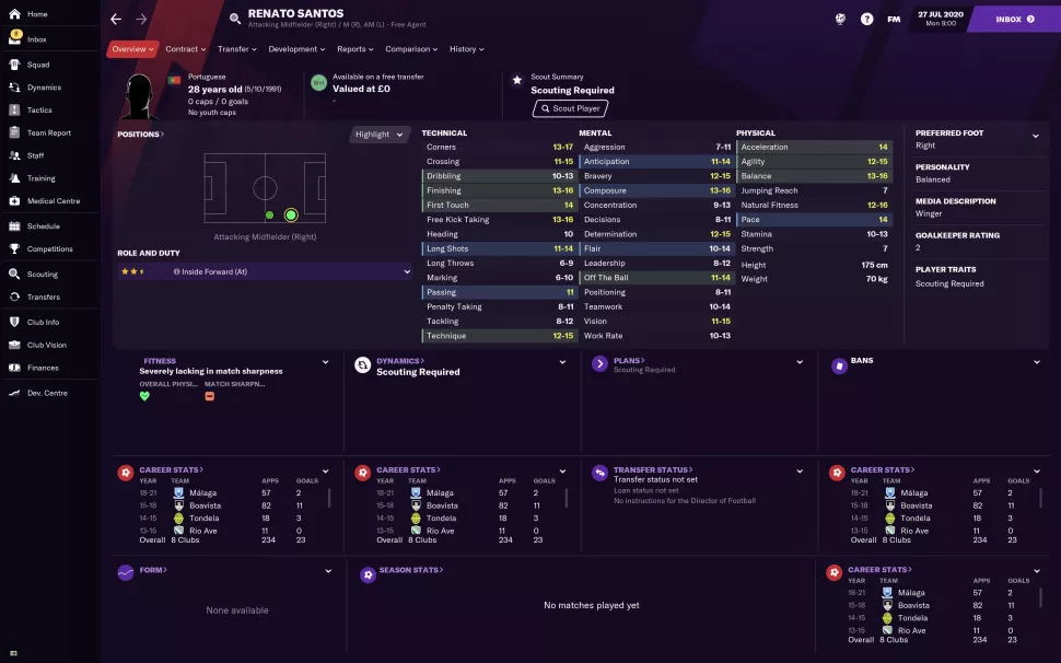 fm2021各位置最好用的球员,fm2021开档必签球员推荐