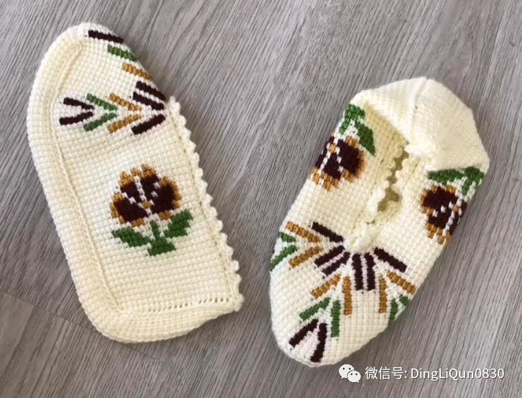 波西米亚风手工编织鞋子,针织作品50款