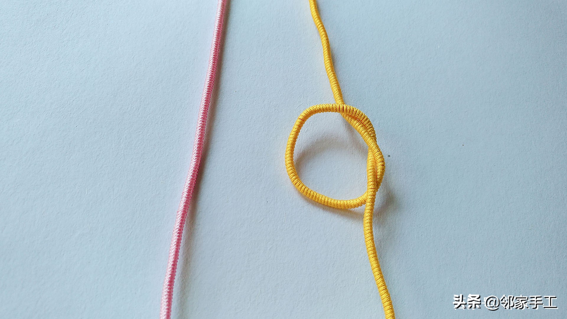 同心结曼陀罗结编法教程慢动作,曼陀罗同心结手绳半成品