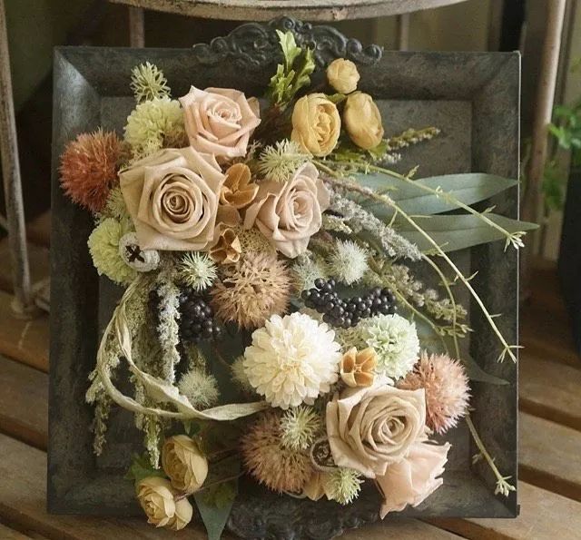 日式花艺作品,日本花店装修风格效果图