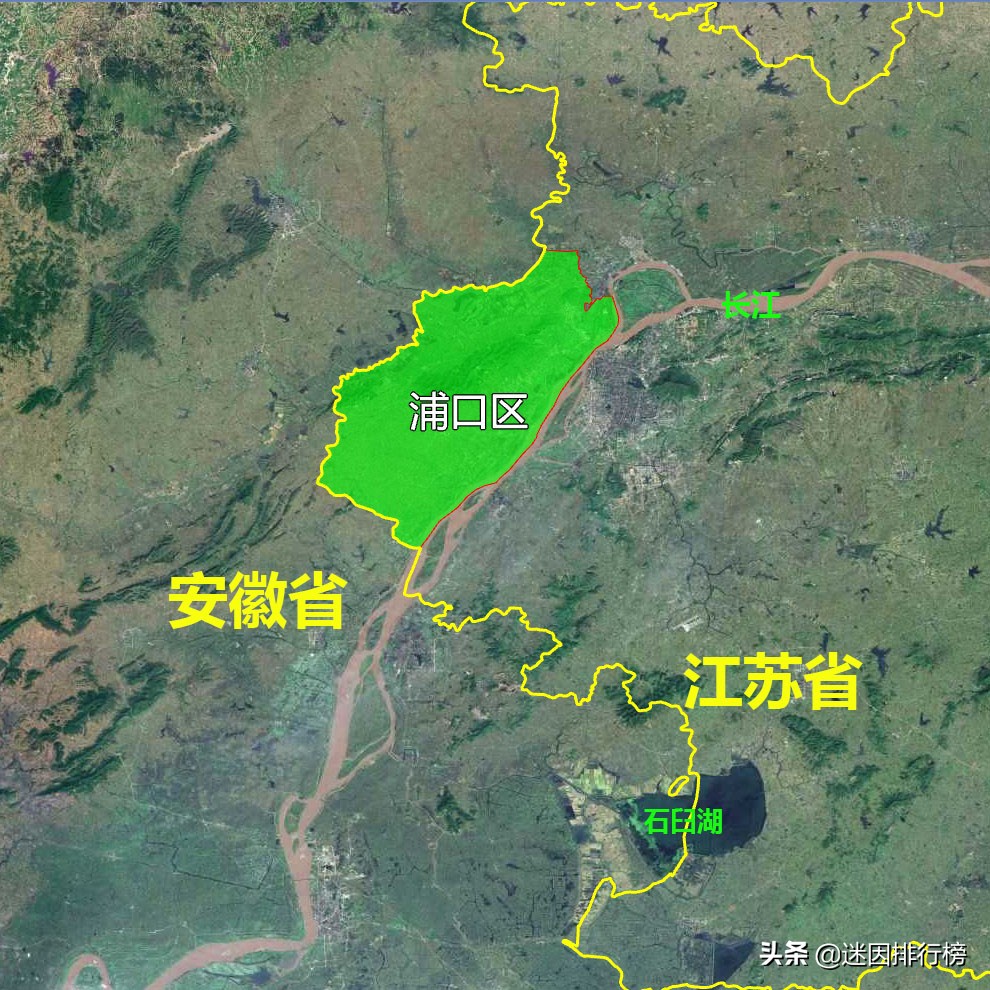 南京浦口地形图,江苏南京市地图全图高清版
