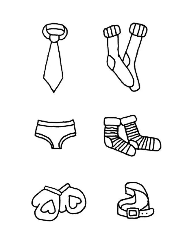 衣服简笔画和裙子简笔画,各种各样的漂亮衣服裙子简笔画