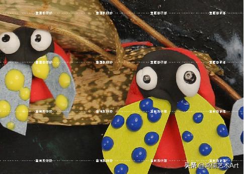 瓢虫历险记创意美术作品,七星瓢虫历险记教程