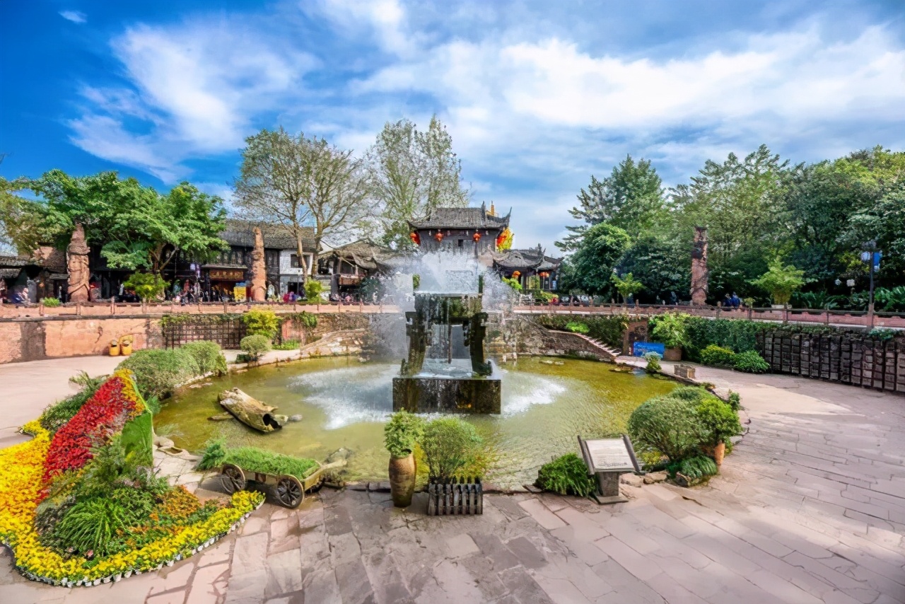 漫步天府之国黄龙溪古镇,成都黄龙溪鹿溪河