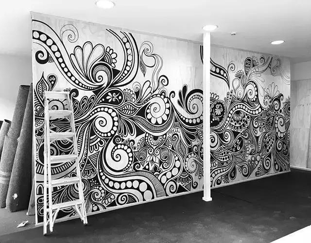 墙上画画装饰,把家里白墙都画满好看的画