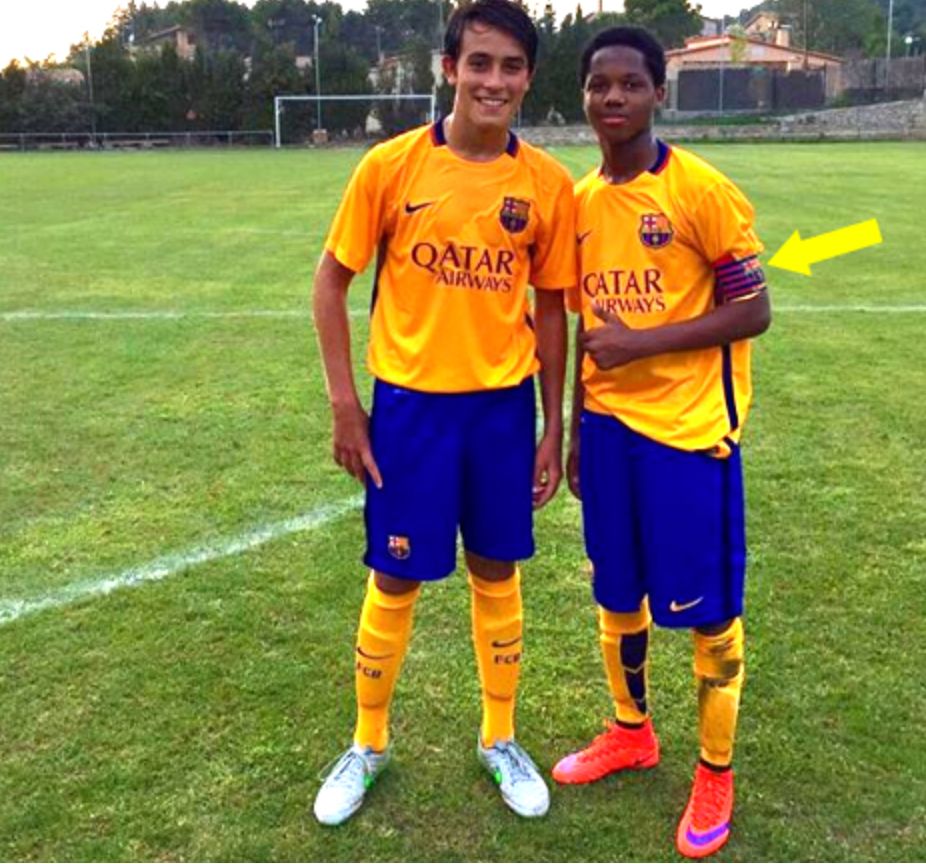 巴萨青训出品17岁小将法蒂首开记,巴萨新16岁天才法蒂踢什么位置