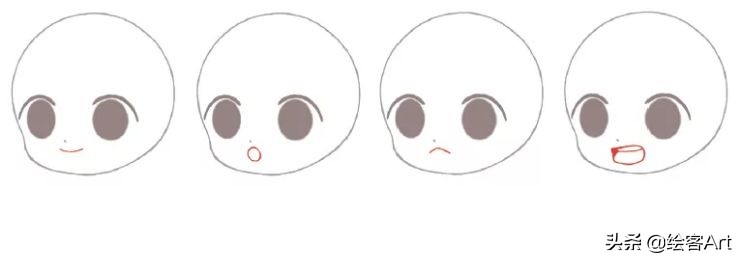 萌值爆表的Q版人物脑袋画法全解析，你确定不来pick一下？