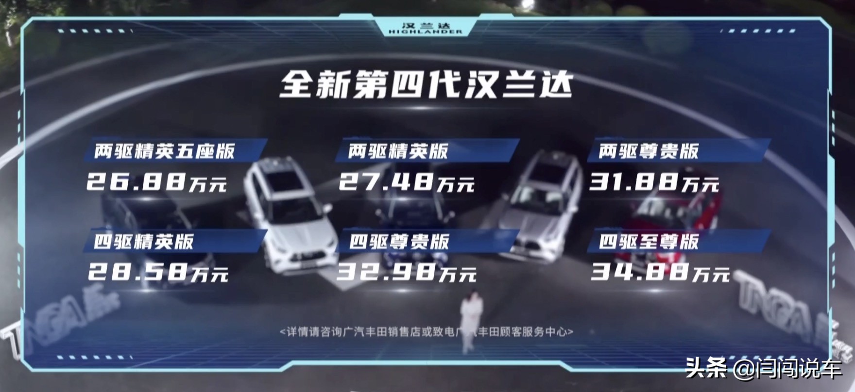 第四代丰田汉兰达双擎落地价,第四代广汽汉兰达最低落地价