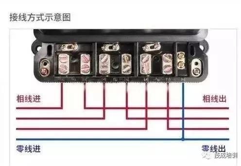 出租房电表接线图,两个电表的接线图