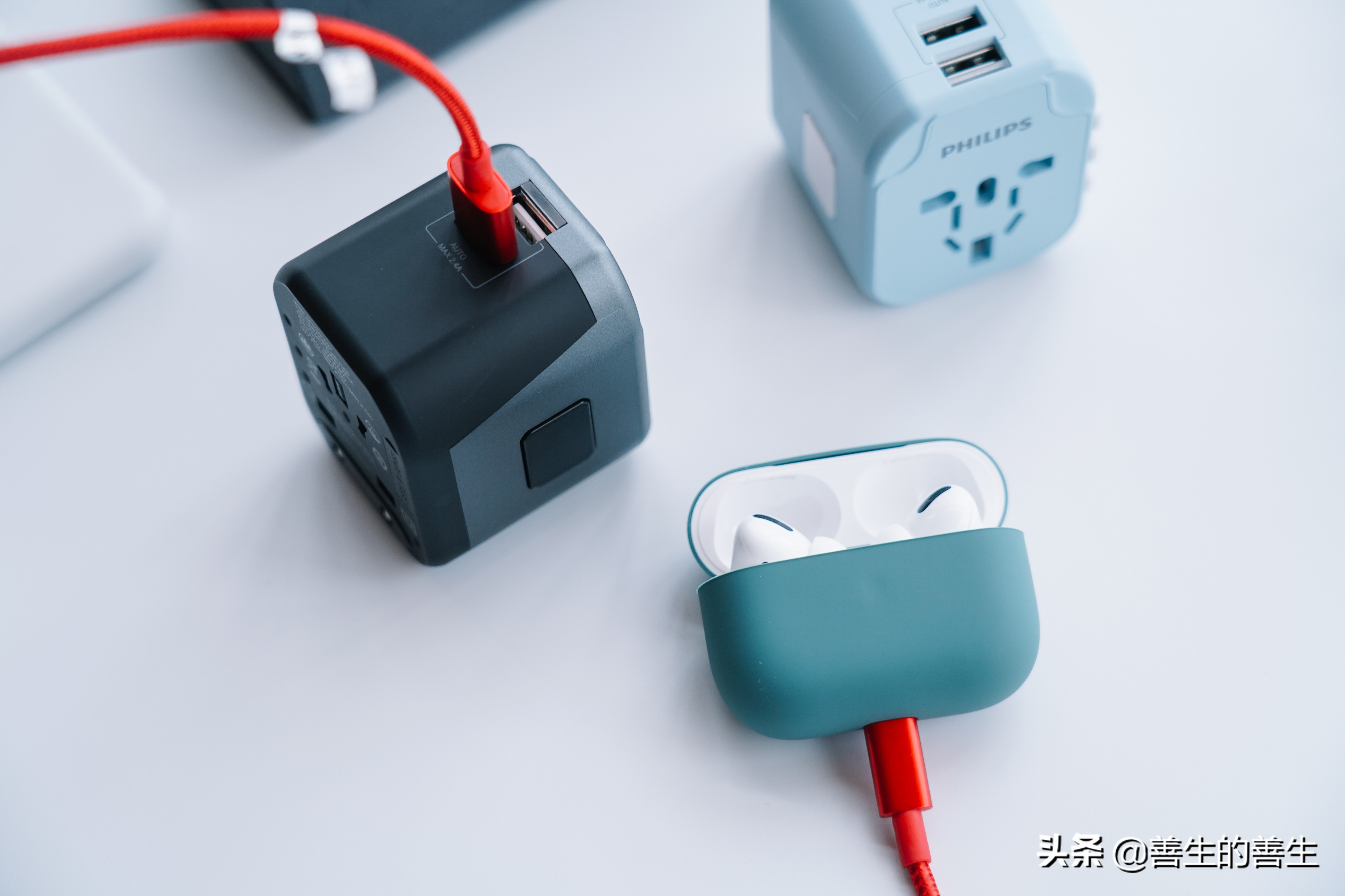 出国只带一个行李箱,飞利浦三脚usb插座评测