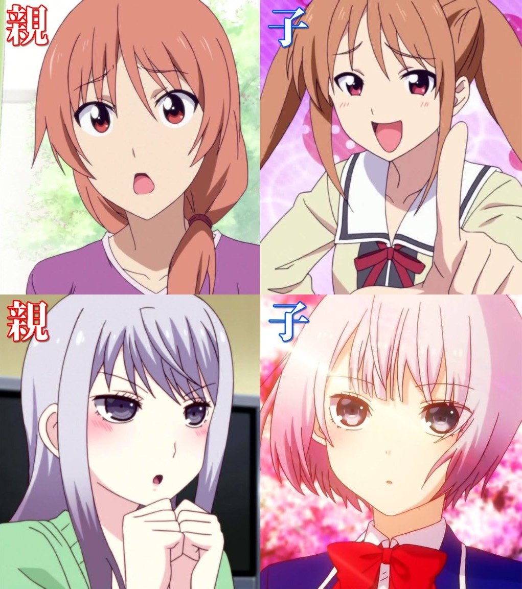 动漫中母女长得一模一样的角色 (母子动漫头像)