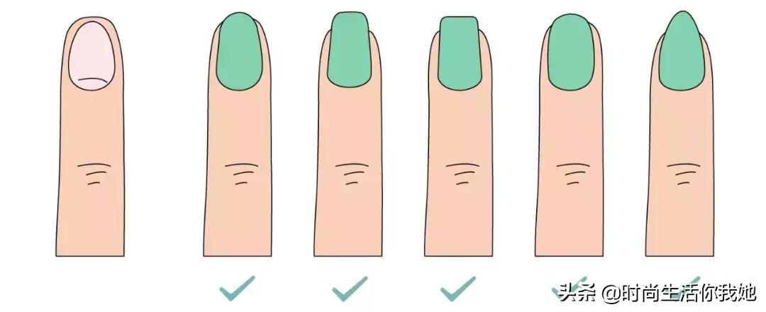 美甲怎么选择适合自己的指甲形状,看一下美甲款式