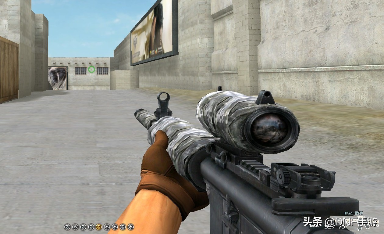 cf曾经最好用的m4,cf带倍镜的m4