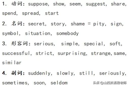 中考英语单词首字母填空,中考英语高频必背单词