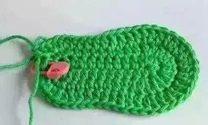 6-12个月宝宝毛线鞋教程,可爱款钩针宝宝鞋