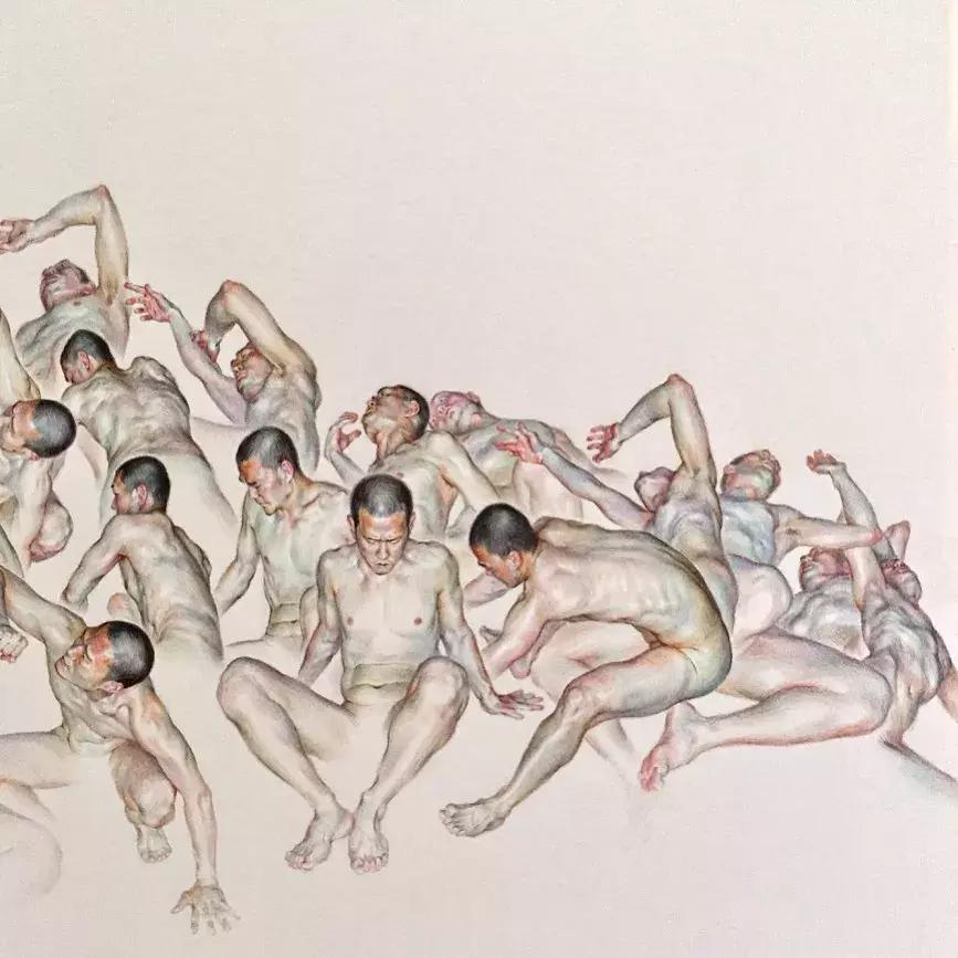 人体彩铅,人体五官彩铅