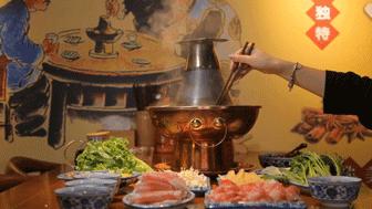 大连好吃的铜火锅涮羊肉,清水铜锅涮羊肉地道的京味儿火锅