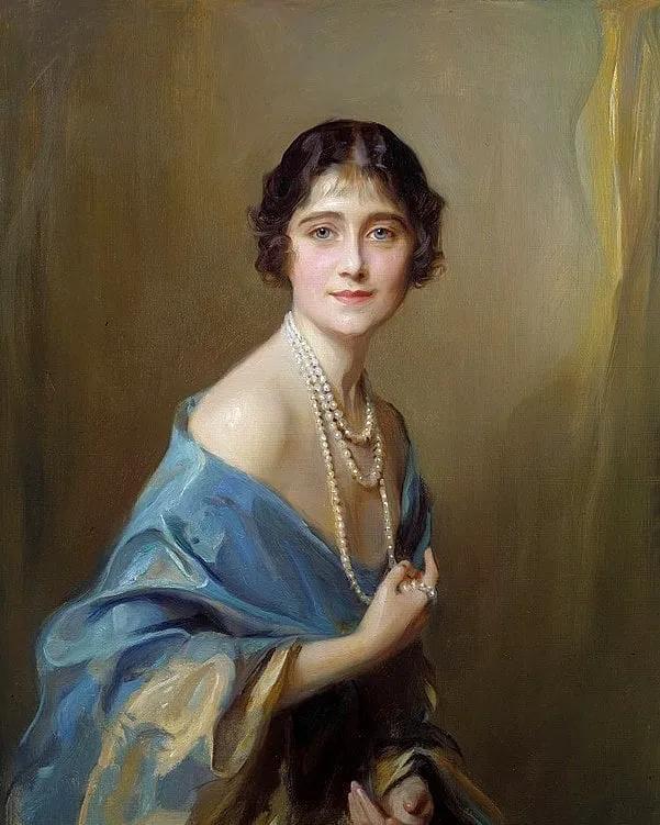 油画中的复古裙子,蓝色油画裙子