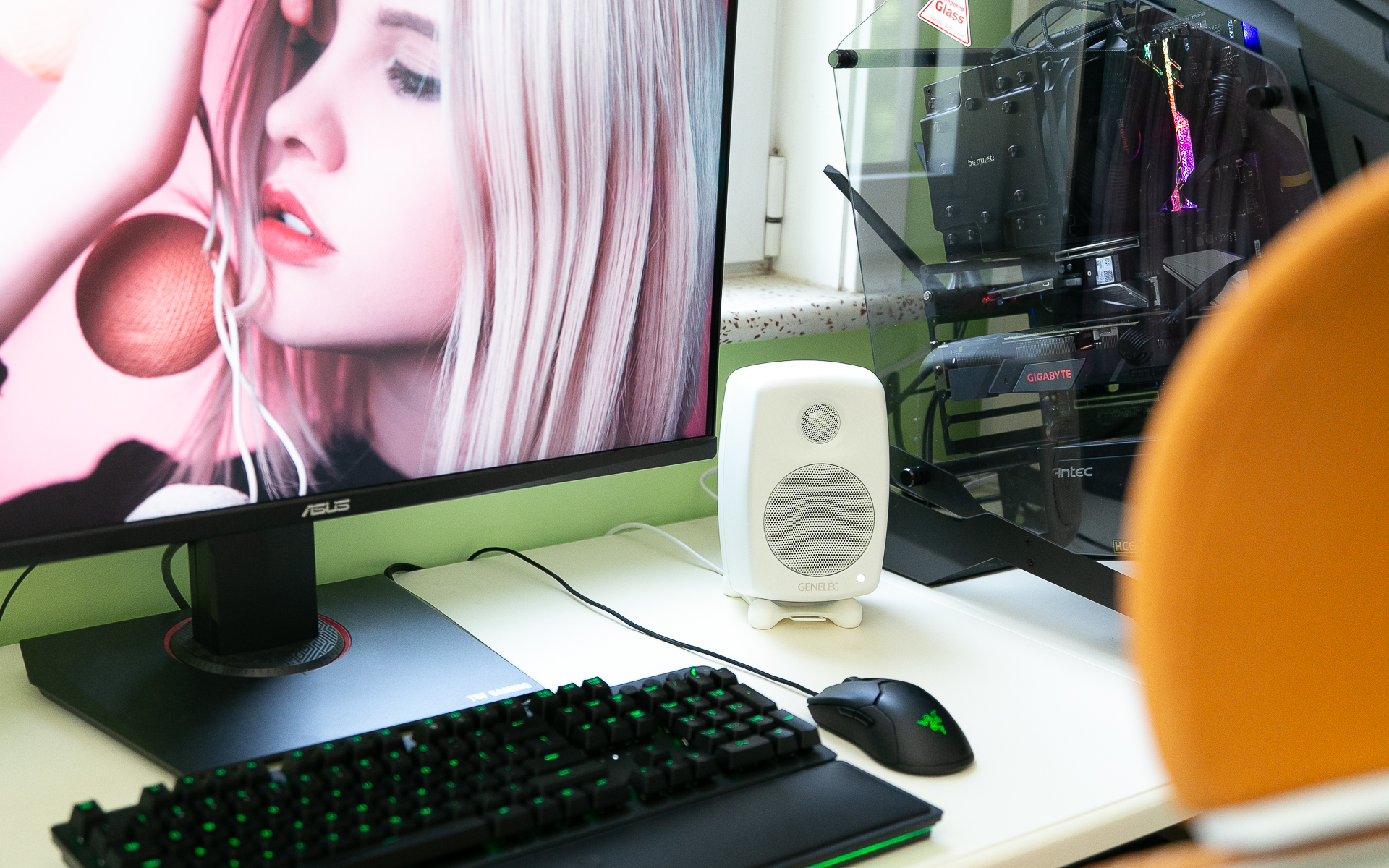 真力genelec g1 f1 立体声2.1 (genelec 真力g one g1)