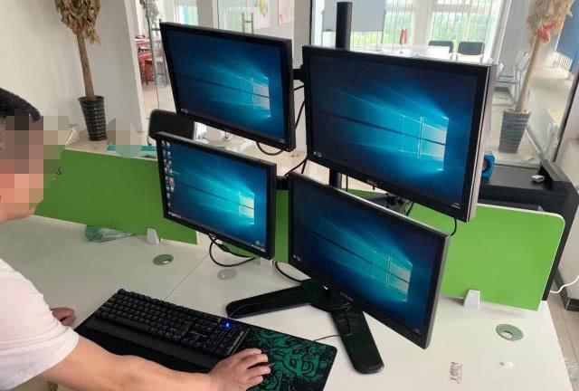 电脑主机显示器全套组装,多屏炒股显示器组装