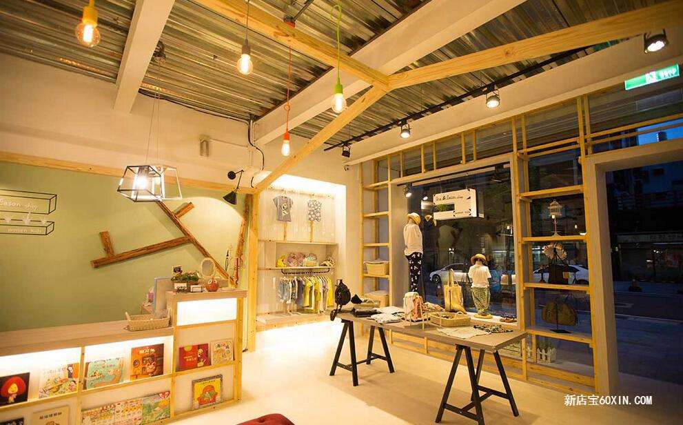 儿童服装店简单设计装修,儿童服装店特色装修风格