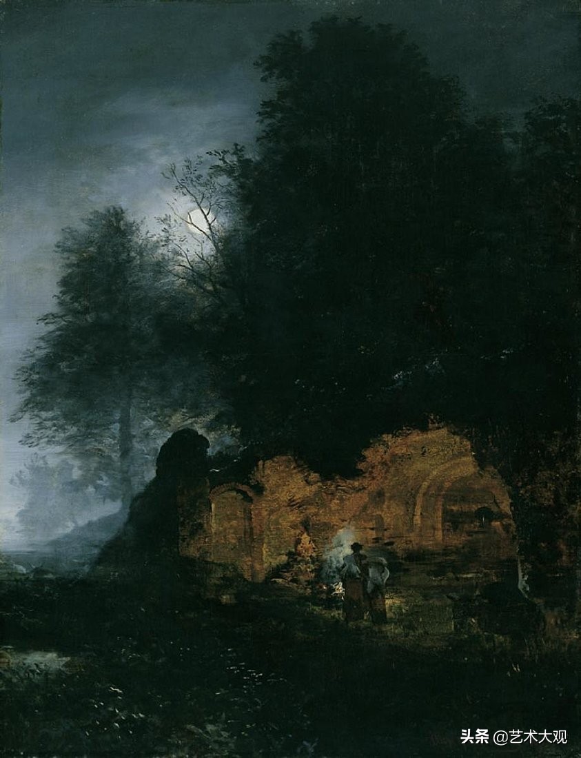 世界著名古典油画风景作品,奥斯瓦尔德阿肯巴赫