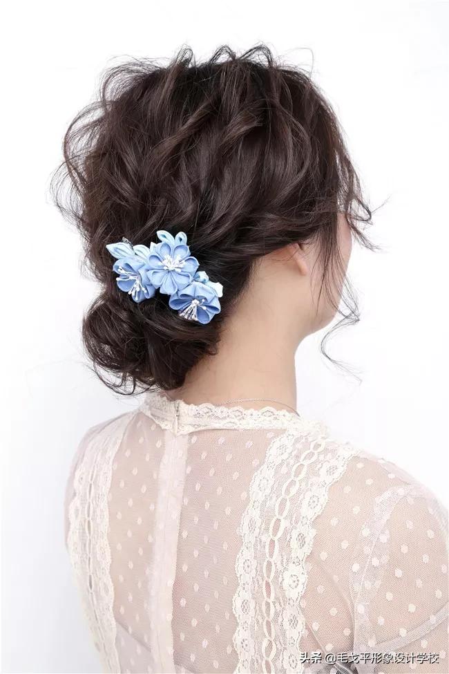 日系短发盘发简单好看,日系慵懒优雅盘发