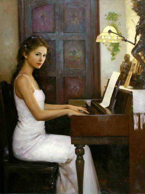 中国油画大师何岸油画欣赏,何岸油画风景写生作品