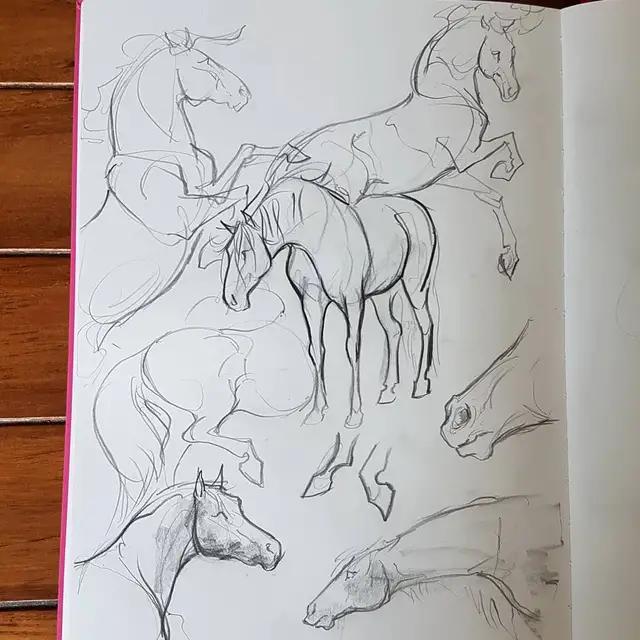 马怎么画简单图画,马怎么画更真实