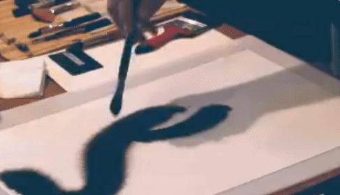 盘古文化艺术国画,盘古在宇宙中开天辟地国画