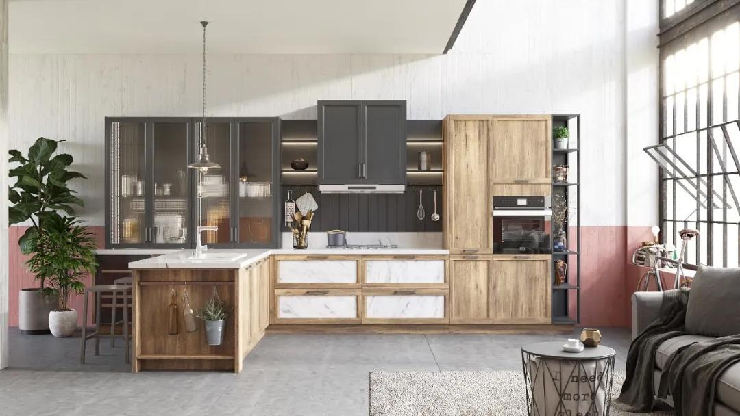 欧派橱柜设计最新款,高端欧派橱柜整装设计