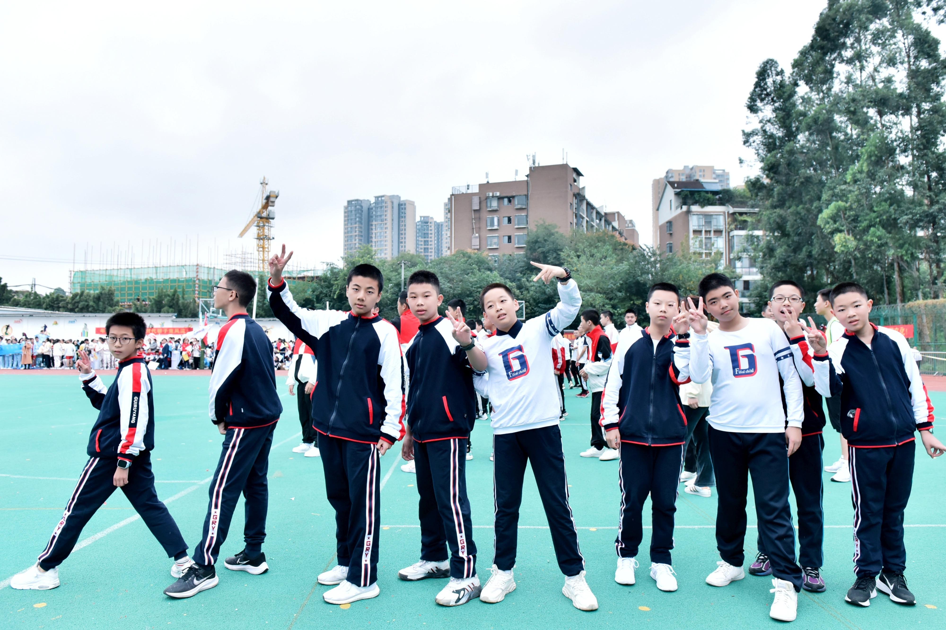 学校超燃运动会献礼建党100周年,师一锦江校区团体操