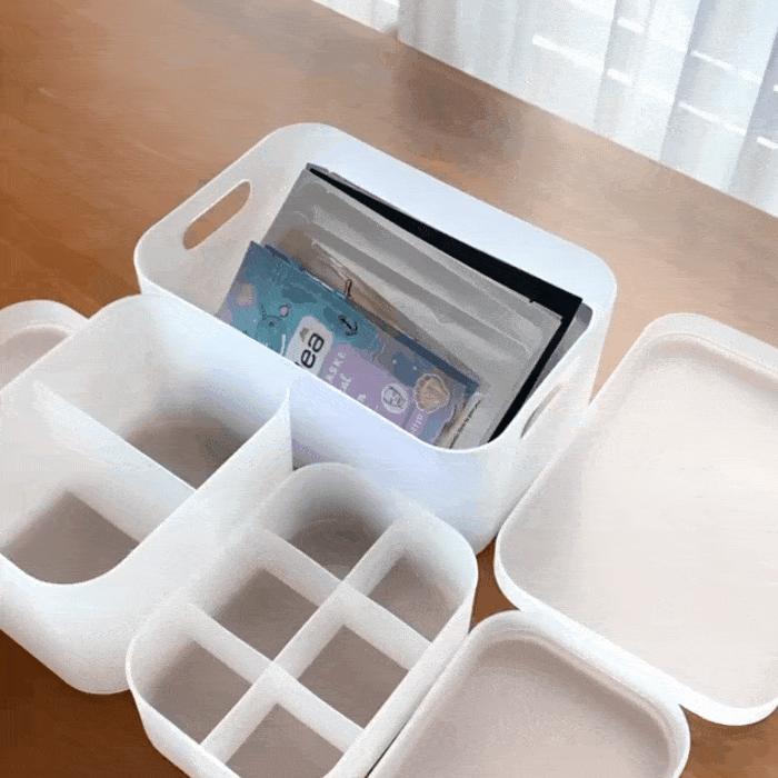 小姐姐沉浸式收纳化妆品,韩国小姐姐化妆品