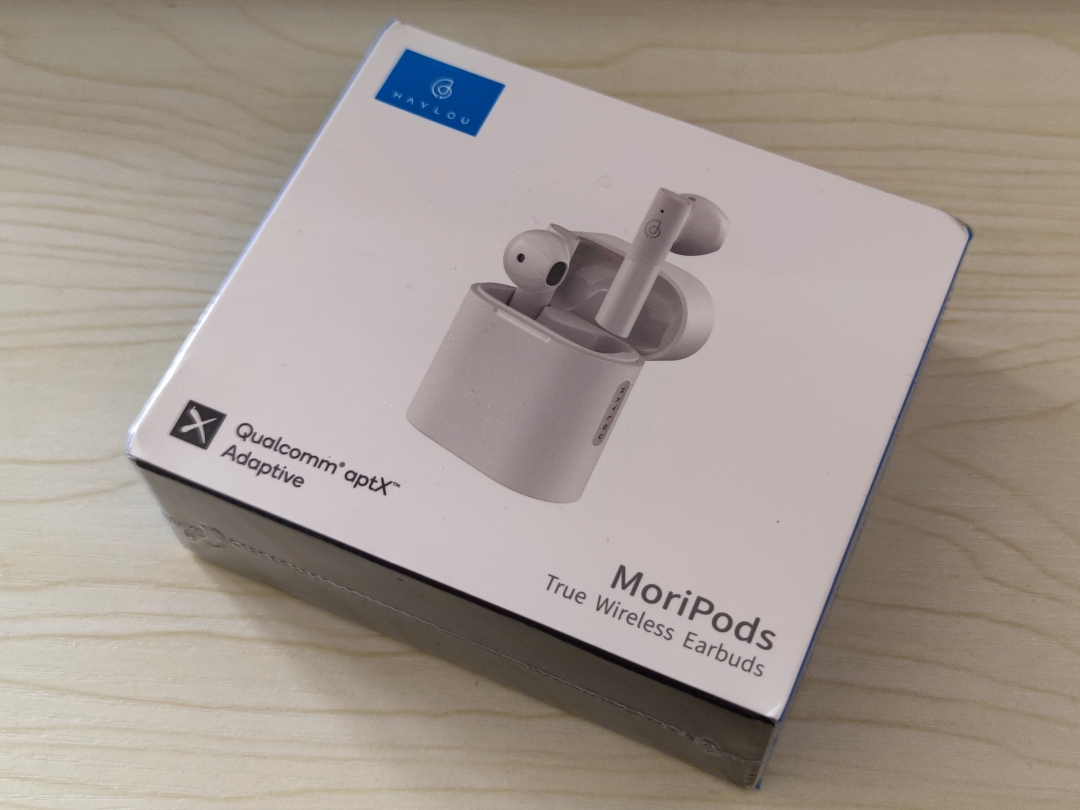 moripods耳机开箱蓝色,hayloumoripods蓝牙无线耳机测评