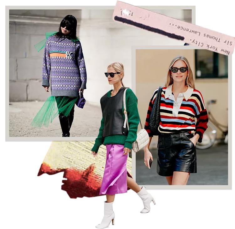 针织衫今年流行什么颜色什么款,今年针织衫